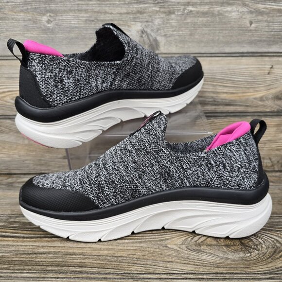 NEW Skechers Relaxed Stretch Fit D'Lux Walker Memory Foam Gray Shoes Women's 8 - Picture 2 of 9